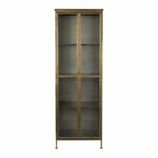 Kovinska vitrina v zlati barvi 64x184 cm Gertlush – Dutchbone