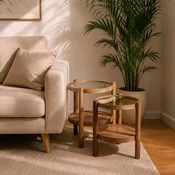 Hanah Home set od 2 umetnutih stocica Ekol 2, orah