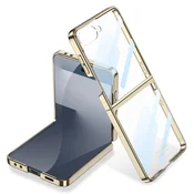 GS Ovitek s steklom za Samsung Galaxy Z Flip7 5G, ohišje za računalnik, zlato