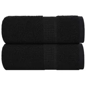 Rucnici za pranje FROGN 2 kom. Crne 30x30 cm 360 g/m2