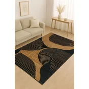 Conceptum Hypnose Tepih BSR-7, Pravougaoni, 120 x 180 cm, Braon-crni