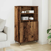 Visoka komoda boja staro drvo 60x36x110 cm konstruirano drvo