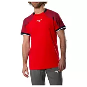 Moška majica Mizuno Stargazer Shadow Short Sleeve Tee Fiery Red XL