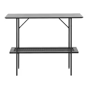 Črna stranska mizica 37x100 cm Pensacola – Unique Furniture