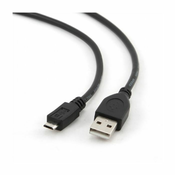 GEMBIRD USB Micro USB transformator crna 3m CCP-MUSB2-AMBM-10