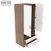 SONNENH Garderobna omara, 70 x 50 x 170 cm, MDF, predali za shranjevanje, za shranjevanje v spalnici