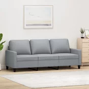 VIDAXL trosjed od tkanine (180cm), svjetlosivi