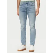Guess Jeans hlače M6GAS2 D1118 Svetlo modra Slim Tapered Fit