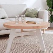 Vidaxl vidaXL Mizna plošča O80x4 cm okrogla masivna bukova lesena
