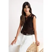 Trendyol Milla Ženska bluza, Braon