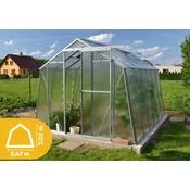 LIMES rastlinjak - steklenjak GLAS - steklo 4mm - širina 2,47m - več dolžin + žleb + dostava- tudi na obroke pri nas!LEANPAY, 1STAVNO-NLB Buy&go
