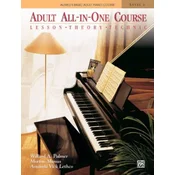 PALMER:ALFREDS BASIC ADULT PIANO COURSE ADULT ALL IN ONE COURSE LEVEL 1 +CD