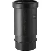 Geberit PEHD kompenzacijski nastavek 75 z dvojnim tesnilom, črne barve (HDPE odvodnjavanje)