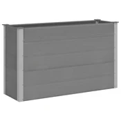 Vidaxl Visoka greda WPC 150x50x91 cm siva