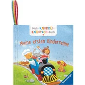 Mein Knuddel-Knautsch-Buch: Alle meine Kinderreime; weiches Stoffbuch, waschbares Badebuch, Babyspielzeug ab 6 Monate