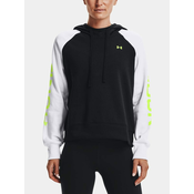 Under Armour Pulover Rival Fleece CB Hoodie-BLK S