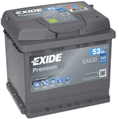 Exide akumulatorja lator Exide premium EA530. 53D+ 540A(EN) 207x175x190 52Ah-53Ah