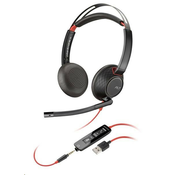 Poli slušalke Blackwire C5220, 3, 5 mm jack, USB-A, stereo