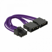 Delock adapter DC 2xMolex M-8pin za grafične kart. PCI-express 0,15m 83705