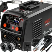 RED TECHNIC MIG MAG MMA TIG inverterski varilni aparat brez plina 180A LCD žica