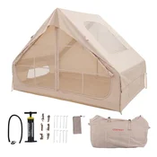 Northix Inflatable Camping Tent, 4-Person, Pump, Waterproof, Skylight