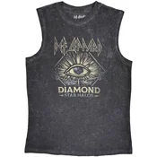 Def Leppard Diamond Star Halos Charcoal Grey L Majica