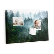 tulup.si Plutovinasta tabla Megleni gozd 60x40 cm Kovinski zatiči