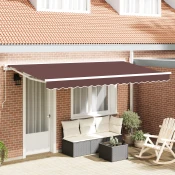 Okvir tende Smeda 400 x 200 cm Poliester s PU premazom