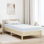 vidaXL Vzmetnice Bela 120 x 200 cm 100% poliestrska žakardna tkanina