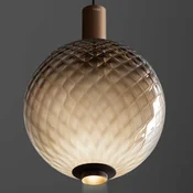 OLEV LED obesek BEAM STICK NUANCE BALLOTON rjava O 20 cm 927 - Dnevna soba/jedilnica - Dizajn - Steklo