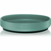 PETITE&MARS Silikonski krožnik s priseskom TAKE&MATCH Misty Green 6m+