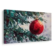 Slika praznični okras na drevesu - 60x40