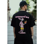 Innovation X Oversized Majica Unisex - Crna Pink Panter
