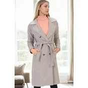 Z9765 DEWBERRY WOMENS COAT-GREY