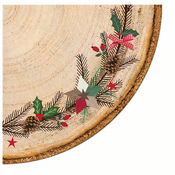 Okrogle serviete za decoupage Božični venec - 1 kos