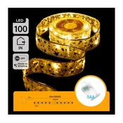 Aigostar - LED lanac 100xLED/3xAA, 10 m, topla bela, zlatna
