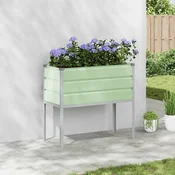 Sadilica Pastelno zelena 100 x 45 x 90 cm Cinkani celik