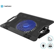 Natec Dipper 2 stalak za hladenje laptopa, do 17.3, 6 nagiba, ventilator 180 mm, LED, 2xUSB-A