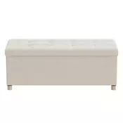 Songmics Shranjevalna klop 38x110x40 cm Bež