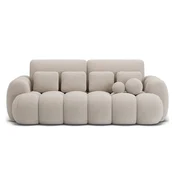 Bež sklopiva sofa od bouclé tkanine 256 cm Cotonn – ELTAP