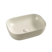 shumee Lusso pultni umivalnik 45,5 x 32,5 cm ovalen bež mat
