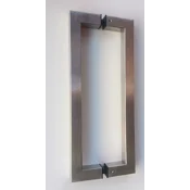 Kljuka EUROLATON za steklena in lesena vrata - 78250350 (inox), 375 mm (naklon 350 mm)