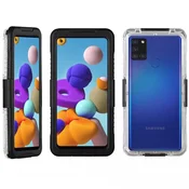 GS Vodoodporni ovitek IP68 za Samsung Galaxy A21S, črne barve