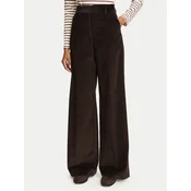 Weekend Max Mara Hlače iz tkanine Tania 2625136012 Rjava Regular Fit