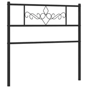 Vidaxl Kovinsko nadomestno vzglavje črno 107 cm