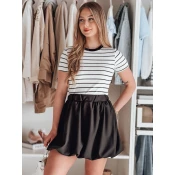 Spódniczka damska mini bombka PUFFELLA czarna Dstreet