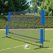 Songmics Badmintonska mreža 500x103 cm modra nastavljiva