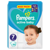 Pampers Active Baby Pelene, Jumbo Pack Maxi, Velicina 7, Extra large, 44 komada