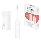 Vitammy VIVO Pink Sonic zobna ščetka s etuijem, bela