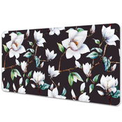 Decormat Podloga za pisalno mizo Pobarvane rože 90x45 cm